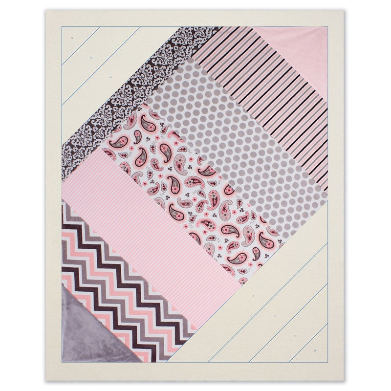 Sophisticated Strips Quilt As You Go Preprinted Batting Alternative View #3