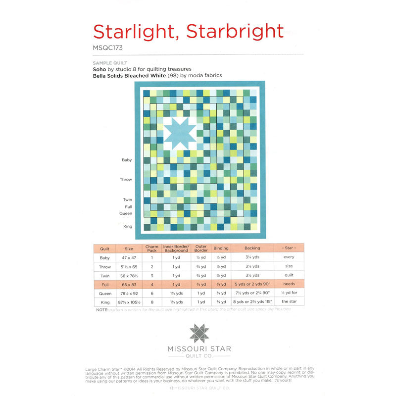 Starlight, Starbright Quilt Pattern Alternative View #1