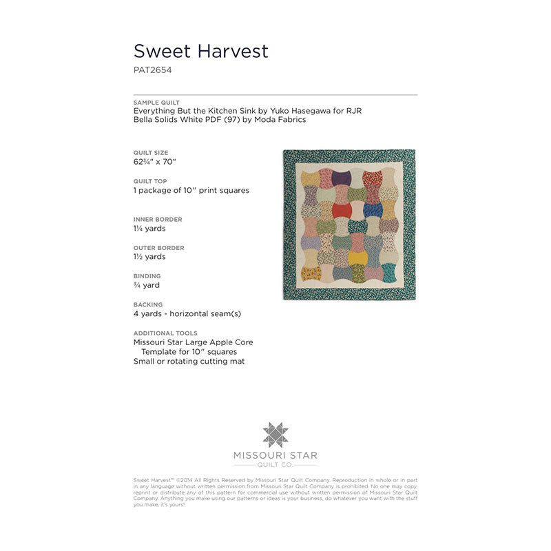 Sweet Harvest Quilt Pattern by Missouri Star Alternative View #1