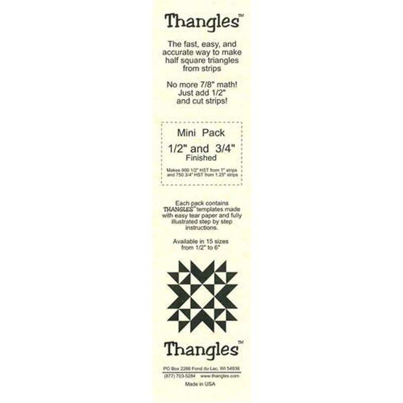 Thangles™ Mini Pack - 1/2" and 3/4" Finished