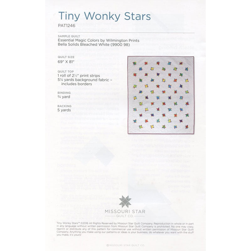 Tiny Wonky Stars Quilt Pattern by Missouri Star Alternative View #1