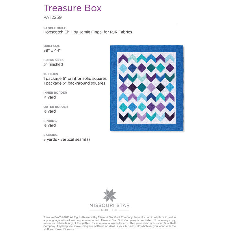 Treasure Box Quilt Pattern by Missouri Star Alternative View #1