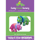 Trixie & Tristan Triceratops Funky Friends Factory Pattern Primary Image
