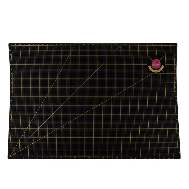 Tula Pink Black and Gold Cutting Mat - 24" x 36"