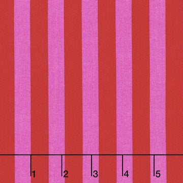 Tula Pink's All Stars - Pom Poms & Stripes Tent Stripe Peony Yardage