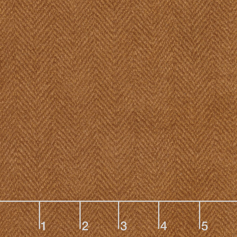 Woolies Flannel - Herringbone Orange Yardage Primary Image