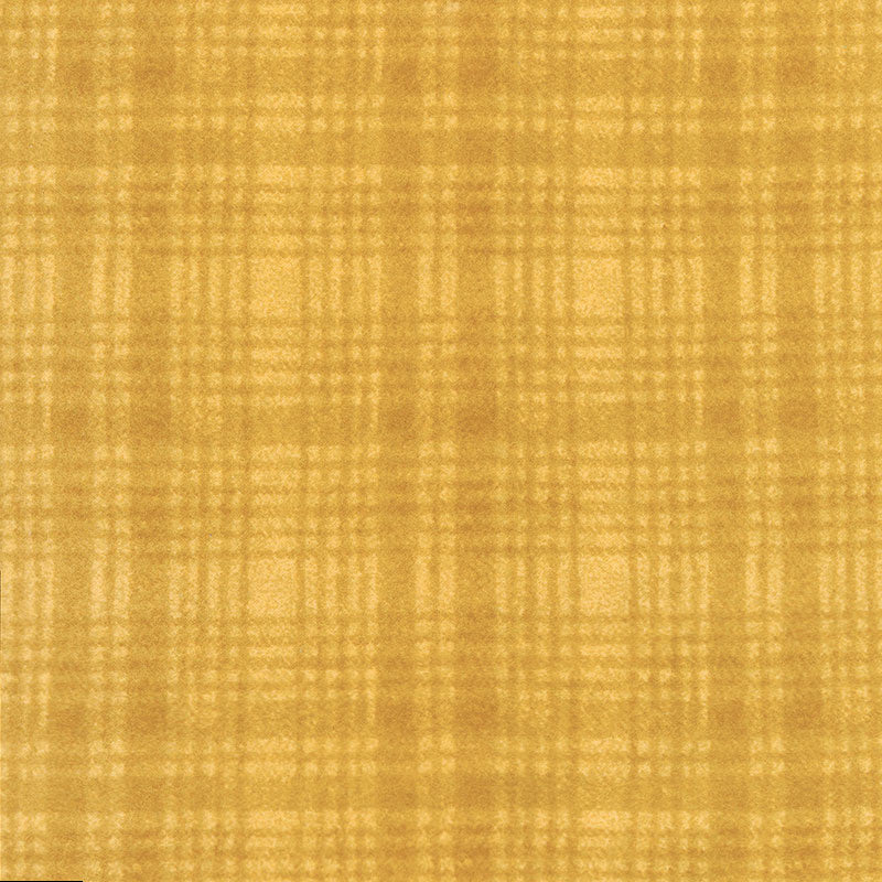 Woolies Flannel - Windowpane Yellow Yardage