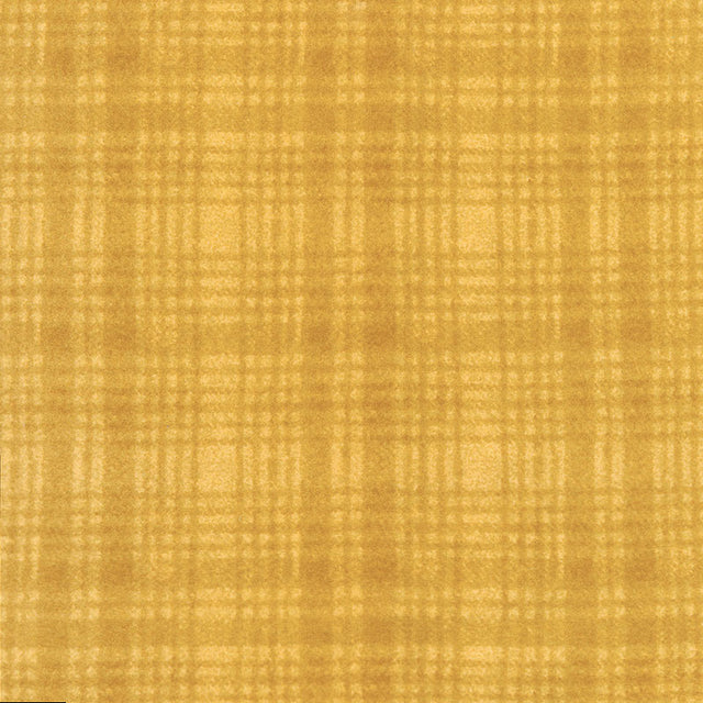 Woolies Flannel - Windowpane Yellow Yardage