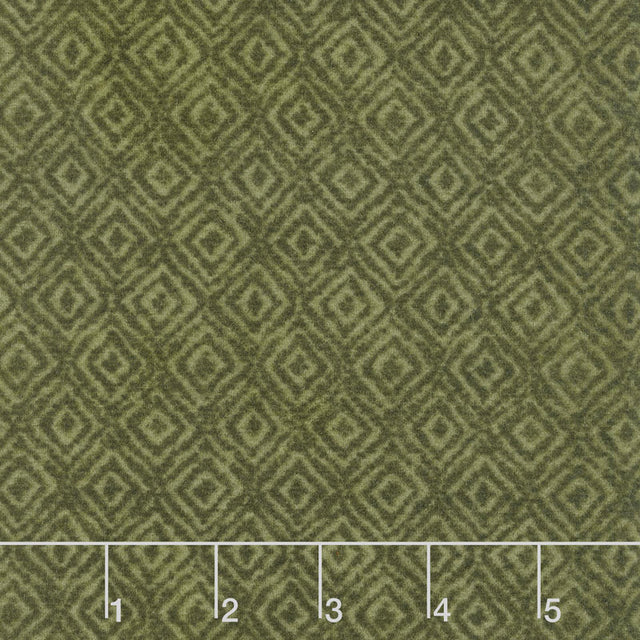 Woolies Heritage Flannel - On Point Green Yardage Primary Image