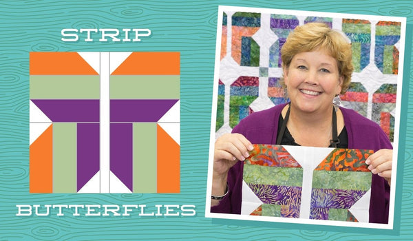 Easy Strip Butterflies Quilt