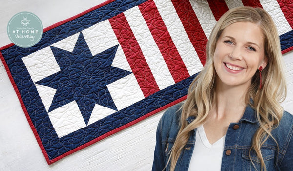 Make a "Stars and Stripes" Table Runner with Misty Doan on At Home with Misty! (Video Tutorial)