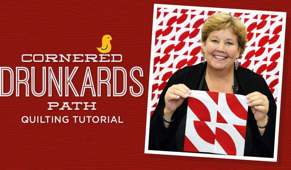 Cornered Drunkard's Path Quilt