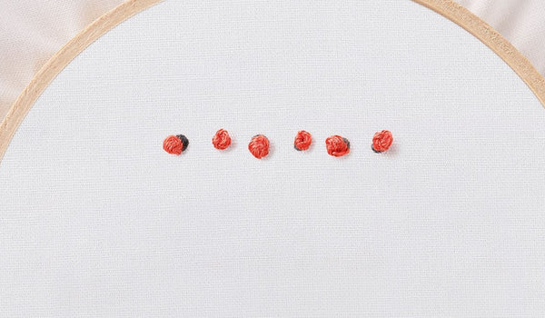 Embroidery 101:  How to Embroider a French Knot