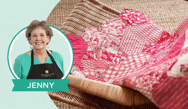 Make a Quilt-As-You-Go "Jewel Heart" with Jenny Doan of Missouri Star Quilt Co