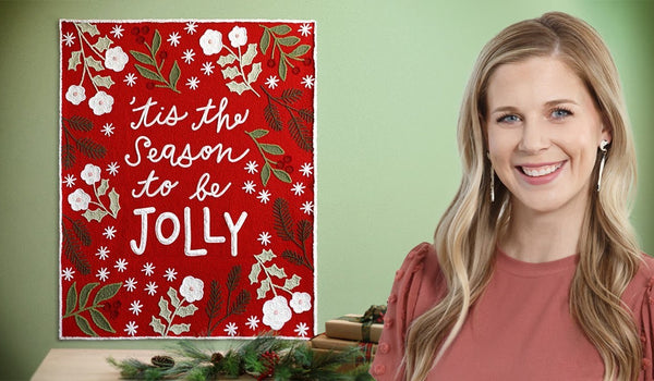 How to Make a Tis the Season Chenille Panel - Free Project Tutorial