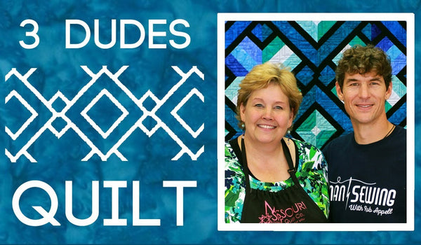 3 Dudes Quilt Tutorial: A New Twist