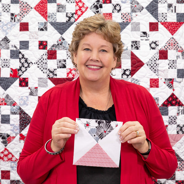 Nine Patch and Hourglass Quilt