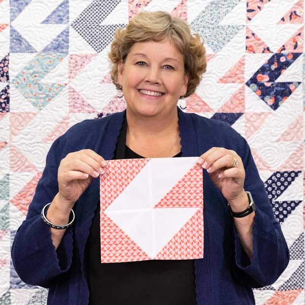 Half-Square Triangle Hooks Quilt