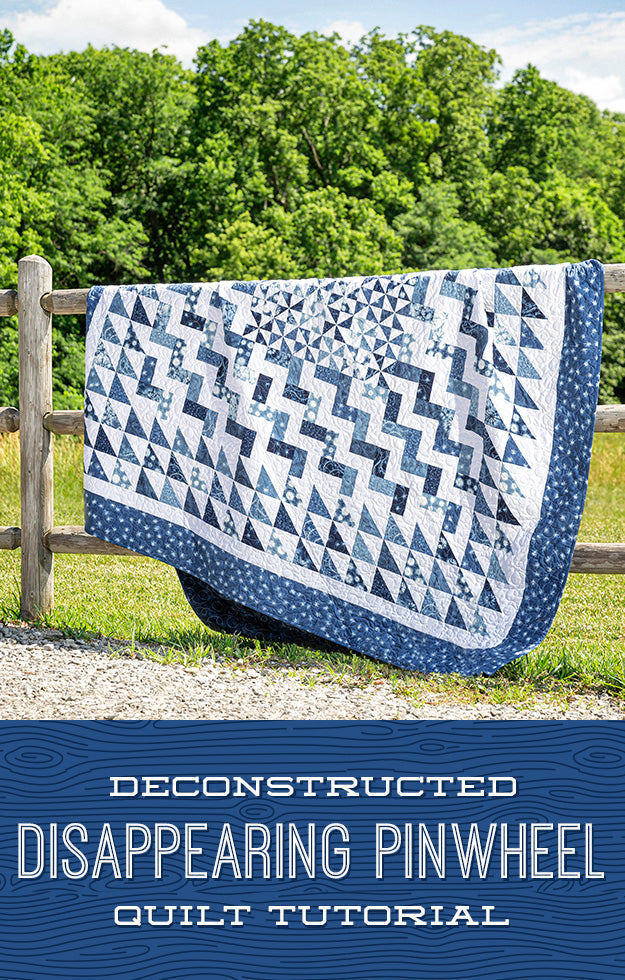 Deconstructed Disappearing Pinwheel Quilt