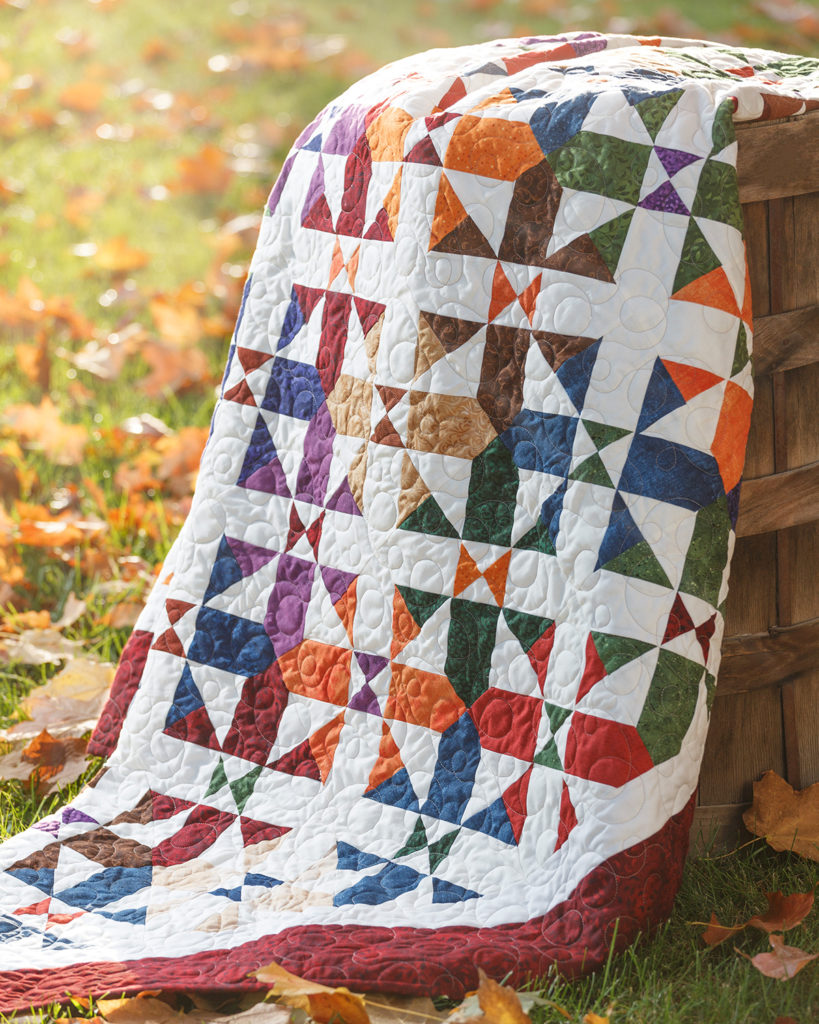 Disappearing Four-Patch Weave Quilt