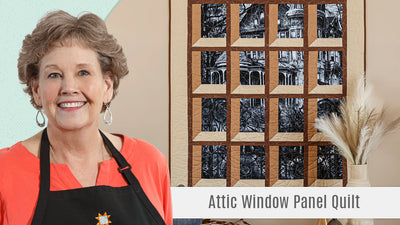 Attic Windows Quilt Tutorial: Jenny Doan's 3D Panel Quilt Pattern