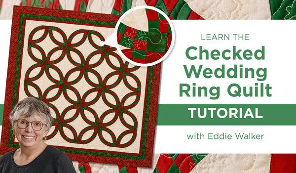 Checked Wedding Ring Quilt