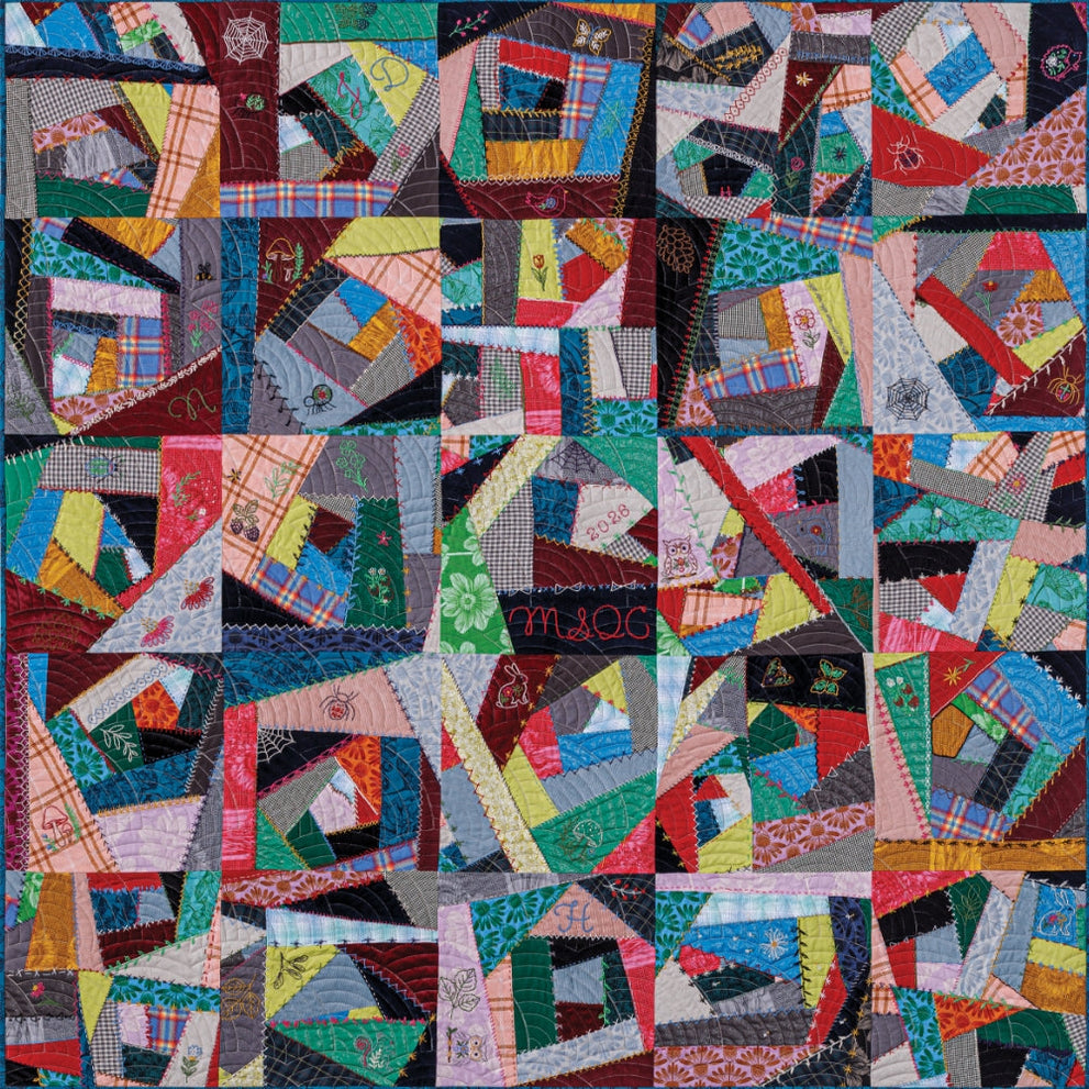 Crazy Quilt Tutorial: Jenny Doan's Ultimate Stash-Buster Quilt Block