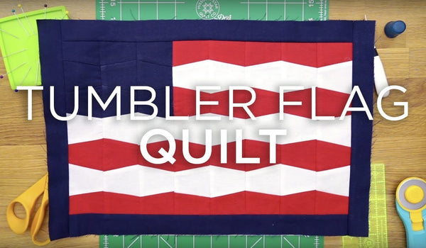 QuiltSnips Mini Tutorial - Mini Tumbler Flag
