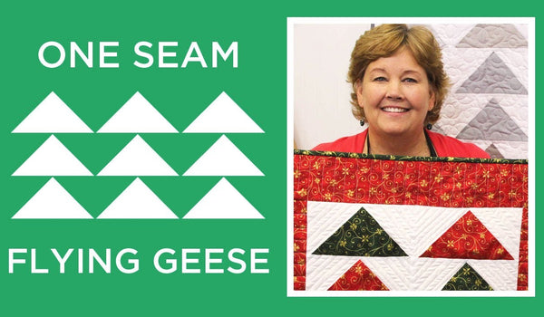 One Seam Flying Geese Quilt