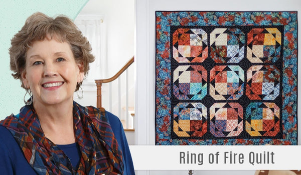 How to Make a Ring of Fire Quilt - Free Quilting Tutorial
