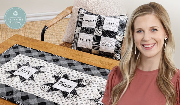 Make a "Wonderful Words" Table Runner & Pillow with Misty Doan on At Home With Misty!