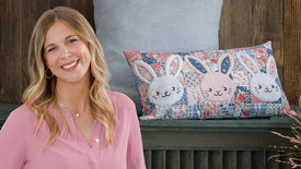 Bunny Patch Pillow