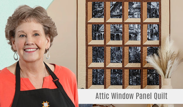 How to Make a Vertical Attic Window Panel Quilt - Free Quilting Tutorial