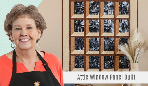 How to Make a Vertical Attic Window Panel Quilt - Free Quilting Tutorial