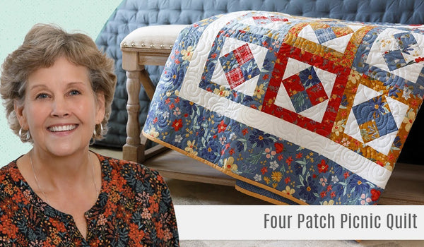 How To Make A Four Patch Picnic Quilt - Free Quilting Tutorial