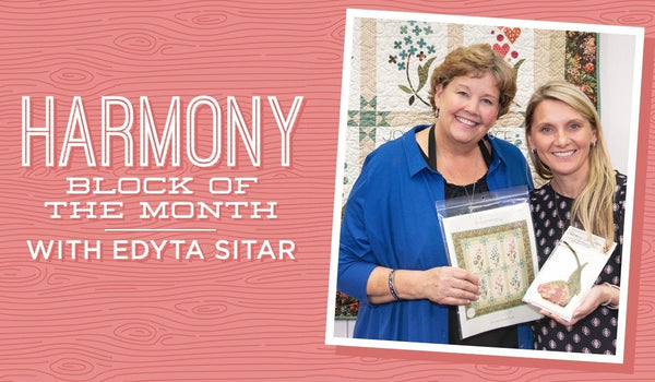 Make a "Harmony" Block of the Month Quilt with Jenny and Edyta Sitar!
