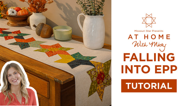 Falling Into English Paper Piecing Table Runner