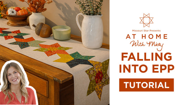 Falling Into English Paper Piecing Table Runner