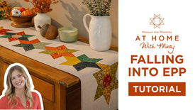 Falling Into English Paper Piecing Table Runner
