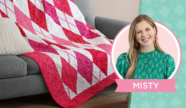 Learn how to make an Easy Argyle Quilt with Misty on Missouri Star