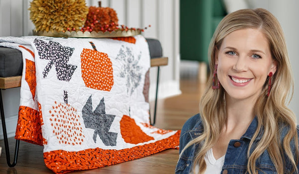 How to Make a Hello Pumpkin Quilt - Free Quilt Tutorial
