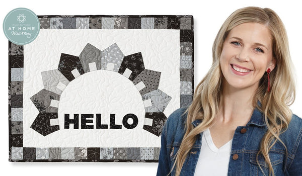 Make a "Hello Wall Hanging" with Misty Doan on At Home With Misty (Video Tutorial)