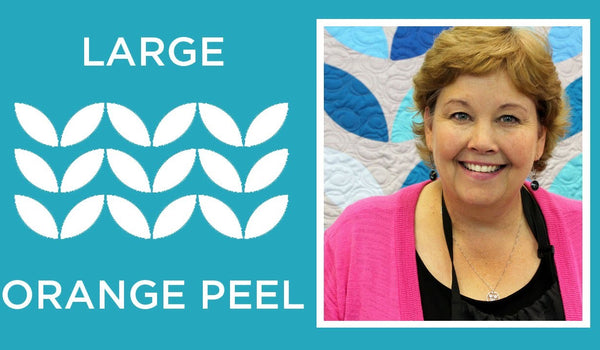 Large Orange Peel Lotus Quilt