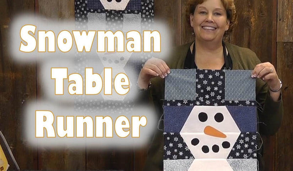 Snowman Table Runner Tutorial