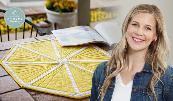 Make a "Lemon Squeeze-y" Table Topper with Misty on At Home with Misty! (Video Tutorial)