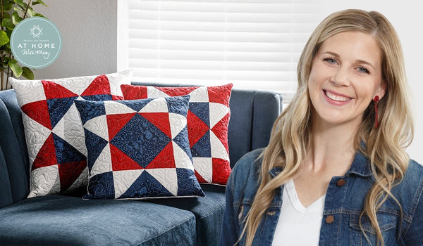 Make a "String Star" Patriotic Pillow with Misty Doan on At Home With Misty (Video Tutorial)