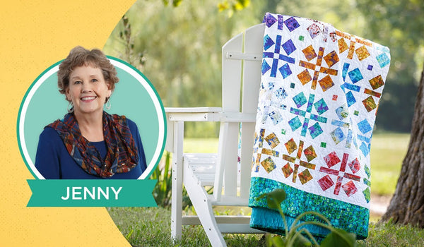Make "Grandma Mae's Economy Block" Quilt with Jenny Doan of Missouri Star