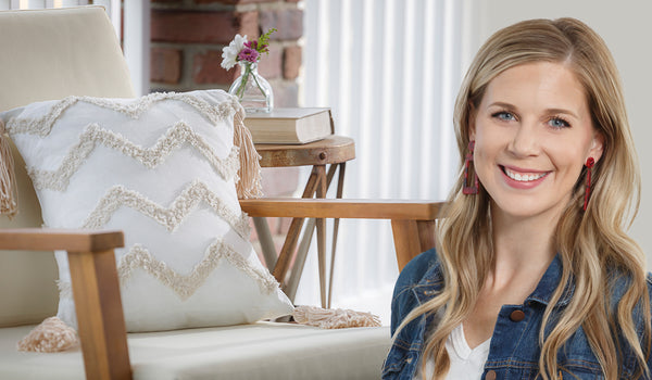 Embellished Pillows with Chenille