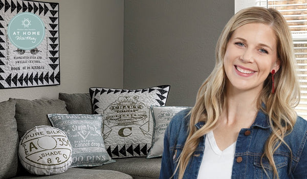 Make a "She Who Sews Wall Hanging & Pillow" with Misty Doan on At Home With Misty (Video Tutorial)