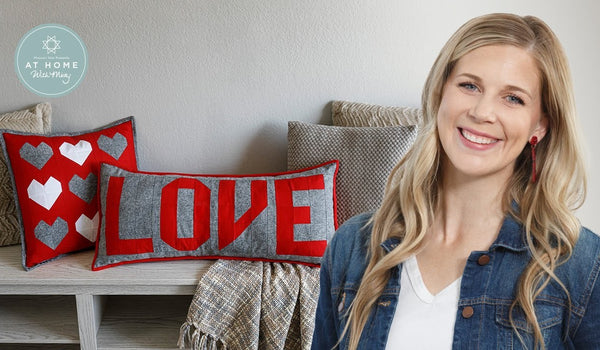 Make a "Love Bench Pillow" with Misty Doan on At Home With Misty! (Video Tutorial)